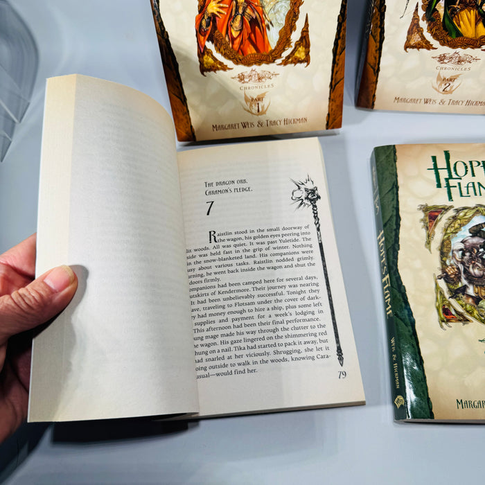 Dragonlance Chronicles Fantasy 6-Book Set — A Rumor of Dragons to A Dawn of Dragons (2003–2004) — Margaret Weis & Tracy Hickman | Young Adult Adaptation Series