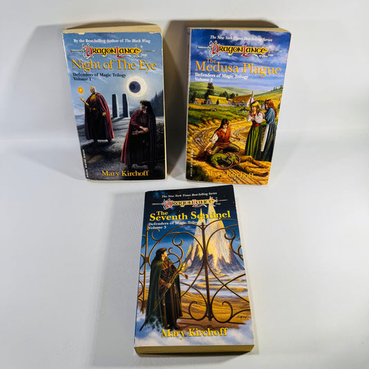 Dragonlance Defenders of Magic Trilogy Bundle by Mary Kirchoff Vintage Book Bundle