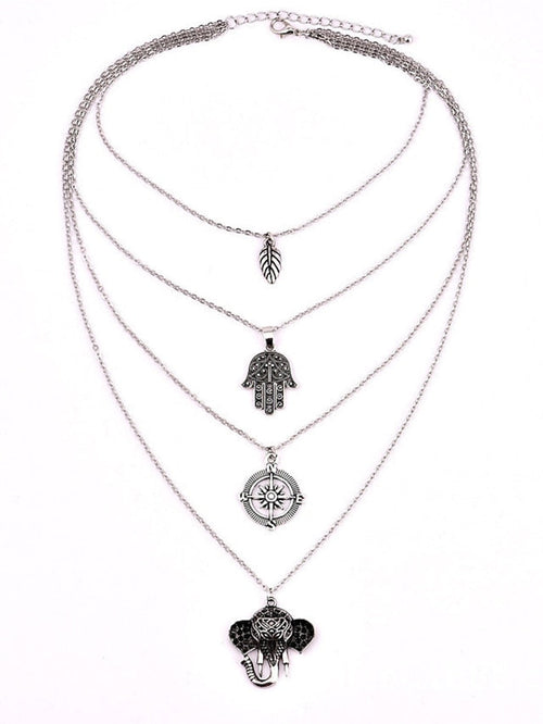 necklace Archaistic Street Leaf Necklaces for Women
