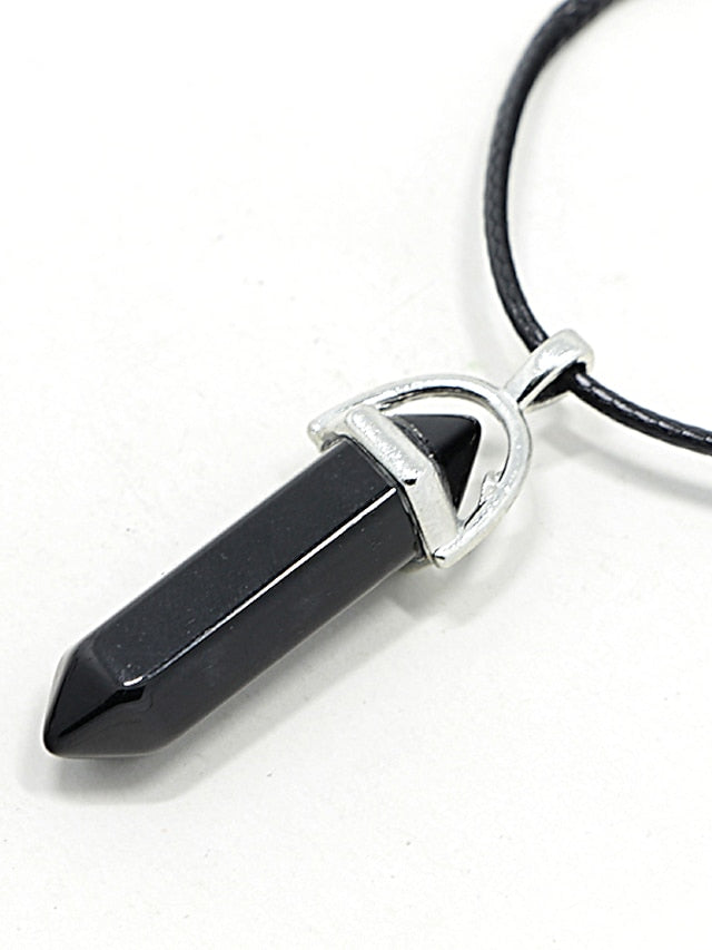 Pendant Necklace For Turquoise Crystal Party Casual Daily Synthetic Gemstones Crystal Turquoise Black for Women