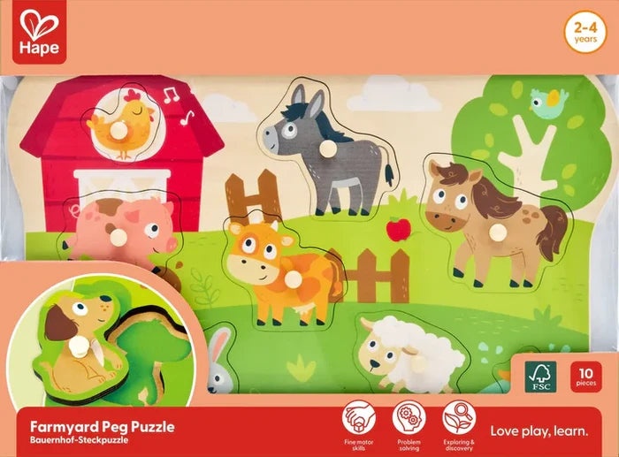 Farm Animal Peg Puzzle