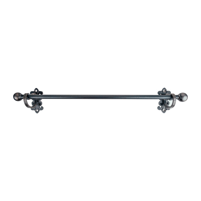 Fleur-de-lis Custom Bathroom Hardware - Towel Bar - 30" Inch - Multiple Finishes Available - Sold Individually