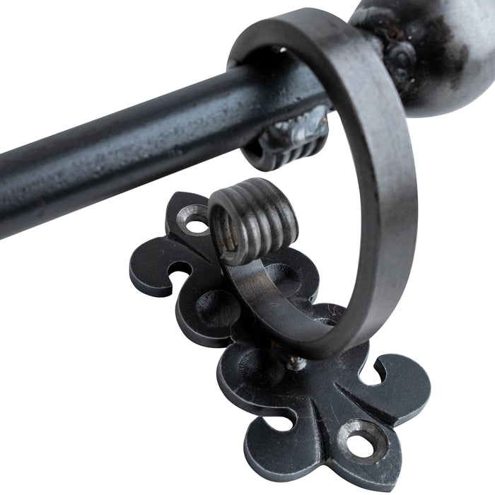 Fleur-de-lis Custom Bathroom Hardware - Towel Bar - 30" Inch - Multiple Finishes Available - Sold Individually