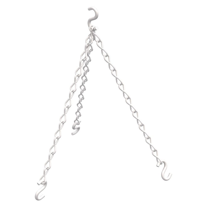 Flower Plant Chain - Black or White Finish - 18"