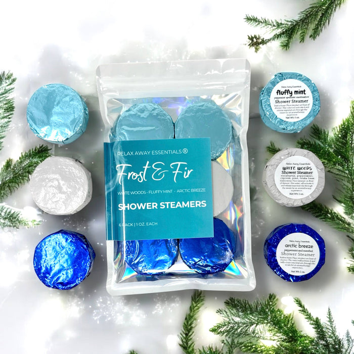 Frost and Fir Shower Steamers 6 Pack - Made in USA