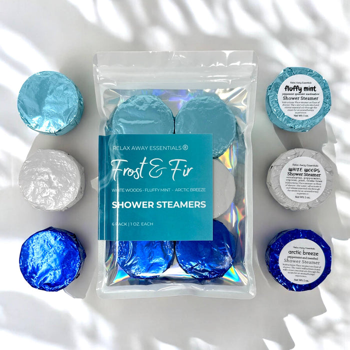 Frost and Fir Shower Steamers 6 Pack - Made in USA