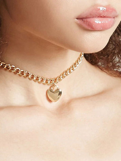 1PC Pendant Necklace For Street Beach Alloy Classic Heart for Women