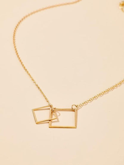Geometric Decor Necklace for Women
