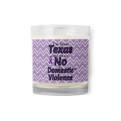 Glass jar soy wax candle