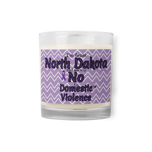Glass jar soy wax candle
