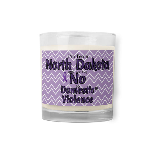 Glass jar soy wax candle
