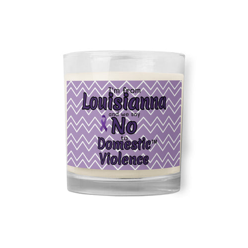 Glass jar soy wax candle