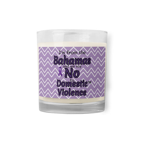 Glass jar soy wax candle