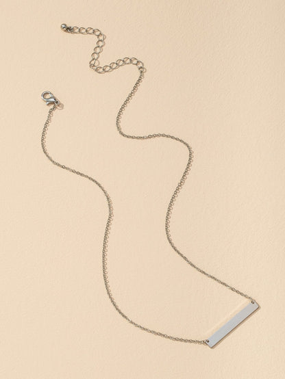 Gold Geometric Charm Necklace for Women