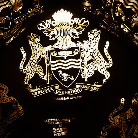 Guyana Coat of Arms Gold