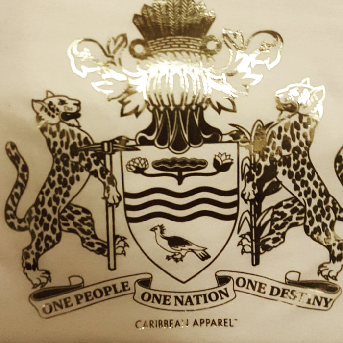 Guyana Coat of Arms Gold