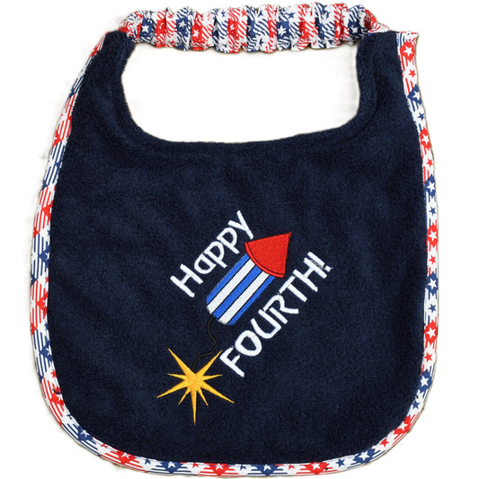 Happy 4th, Drool Bib
