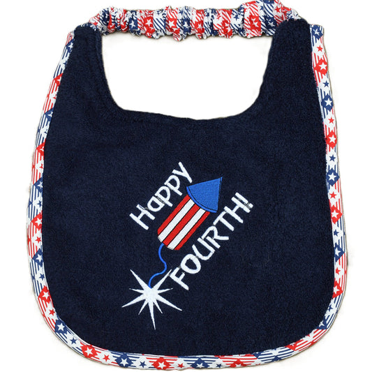 Happy 4th, Drool Bib