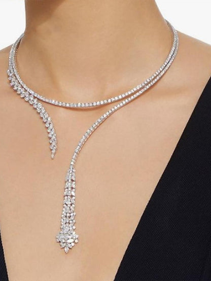 1PC Necklace For Party  Clavicle Chain Necklaces Gold Creative Blade Chain Fashion Simple Flat Snake Bone Chain Choker Necklace Clothing Accessories Adjustable Jewelry for Women and Girls for Women