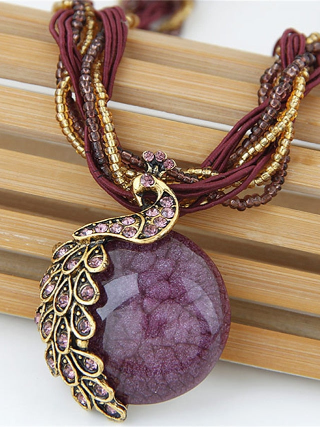 necklace Ethnic Style Street Gem Necklaces for Women