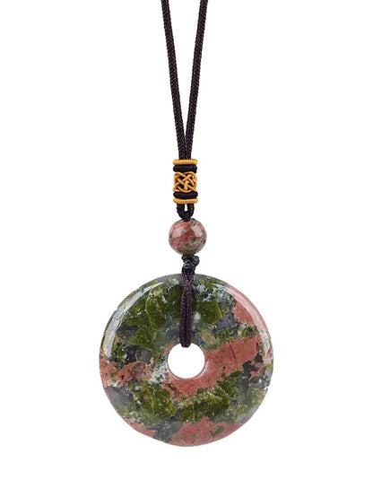 1PC Pendant Necklace Long Necklace For Men's Stone Black Street Gift Daily Crystal Stone Retro Friends for Women