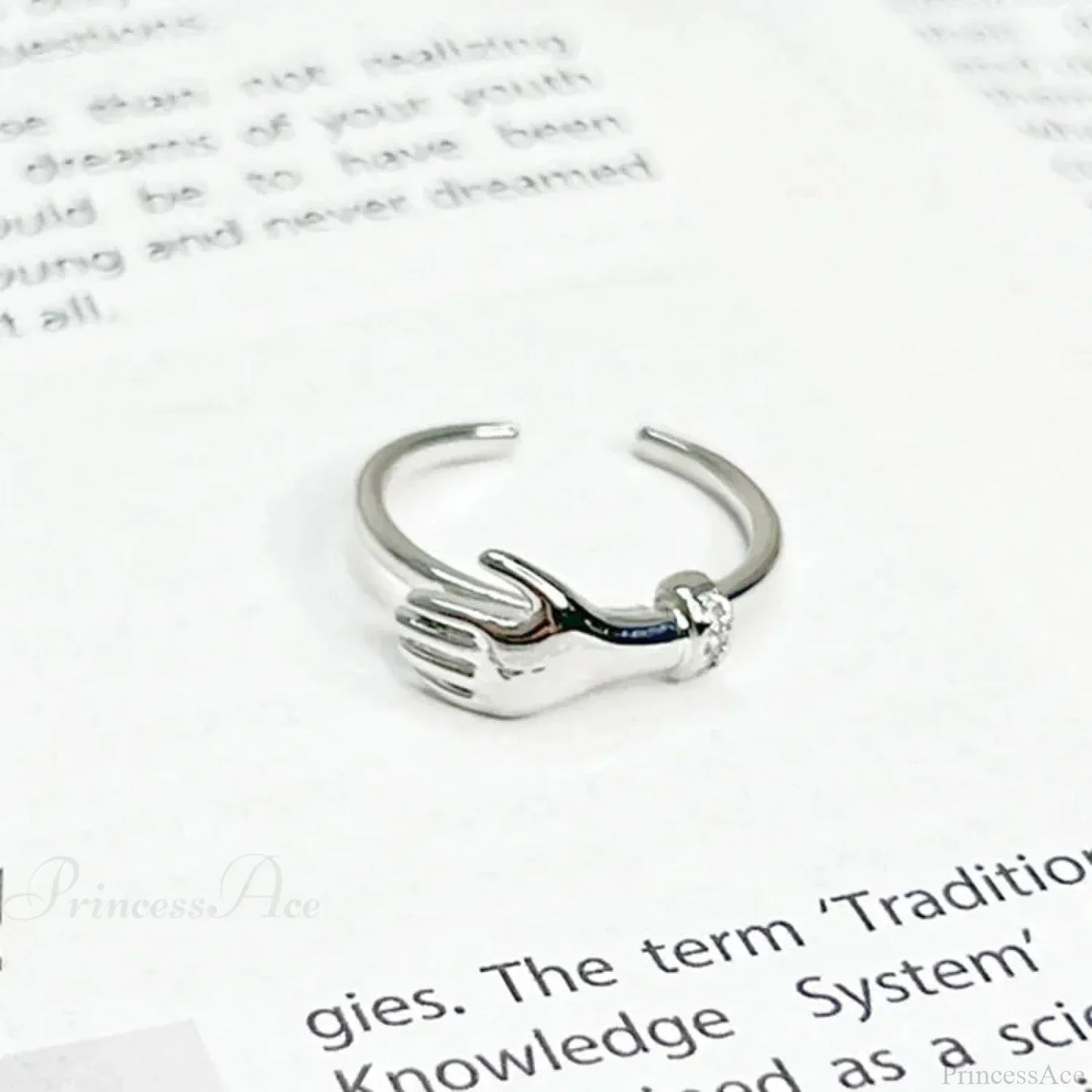 Imaginative Pair Handclasp Macabre Band