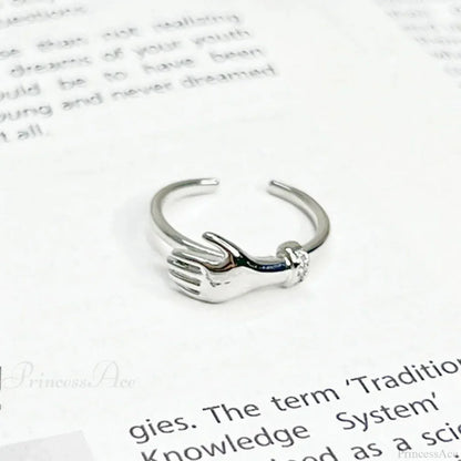 Imaginative Pair Handclasp Macabre Band