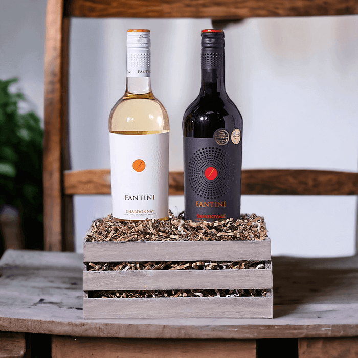 Italian Pugliese Red & White Wine Duo Gift from Monthly Sommelier USA - Wine Gift - USA Delivery