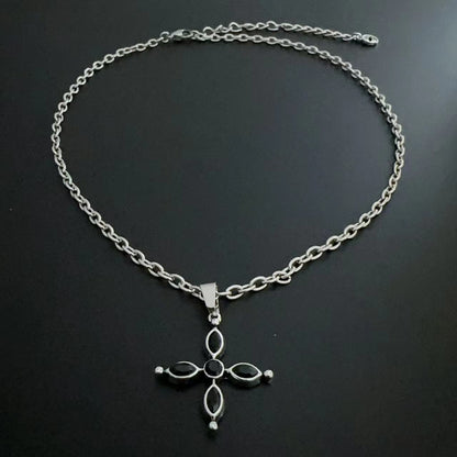 Heart cross beaded 2 pcs necklace  | Festival Outfits Women