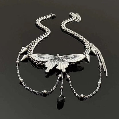 Butterfly rivet pendant necklace  | Festival Outfits Women