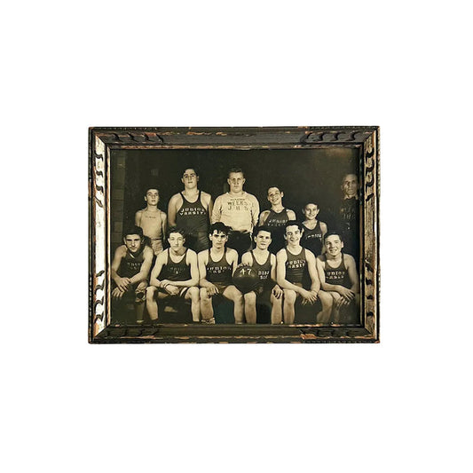 Junior Varsity Sports Team Portrait Photograph Vintage Art