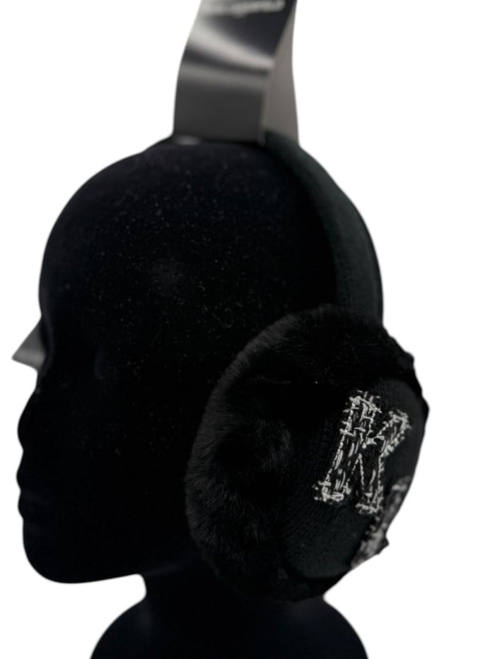Karl Lagerfeld Paris Faux Fur "KL Patch" Earmuffs – One Size