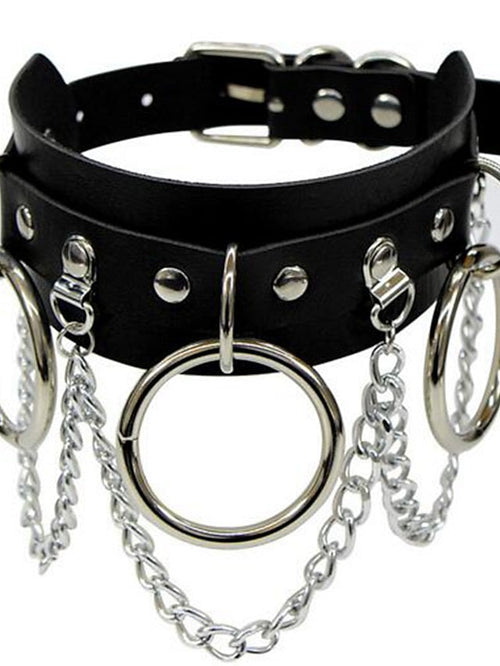 1PC Choker Necklace For Party Evening Birthday Party Leather Alloy Classic for Women