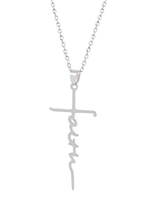 doomuut cross necklace 925 sterling silver love of cross pendant necklace gift for women girls for Women