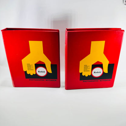 Kodak Photographic Notebook 1960s Eastman Kodak Binder Lot of 2 with Photo Information Booklets