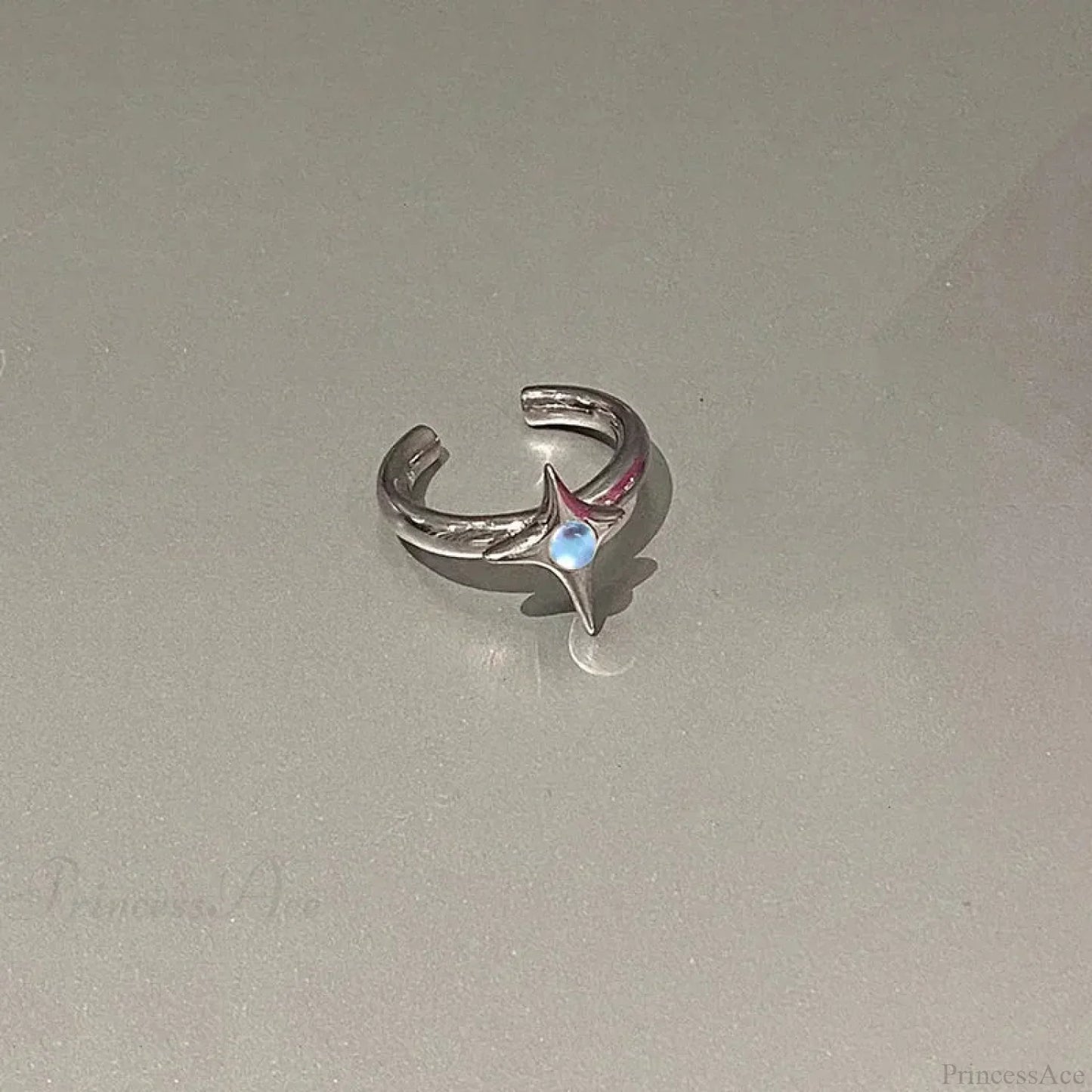 Kpop Y2K Crystal Heart Butterfly Gothic Ring
