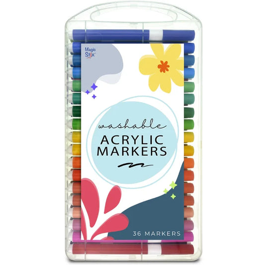 Magic Stix Washable Acrylic Markers, 36pk