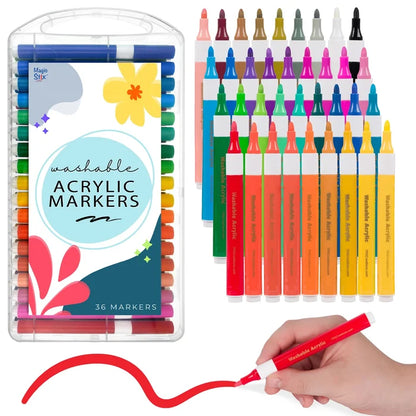 Magic Stix Washable Acrylic Markers, 36pk