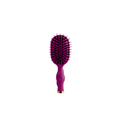 Mini Boar Bristle Hair Brush - Mulberry
