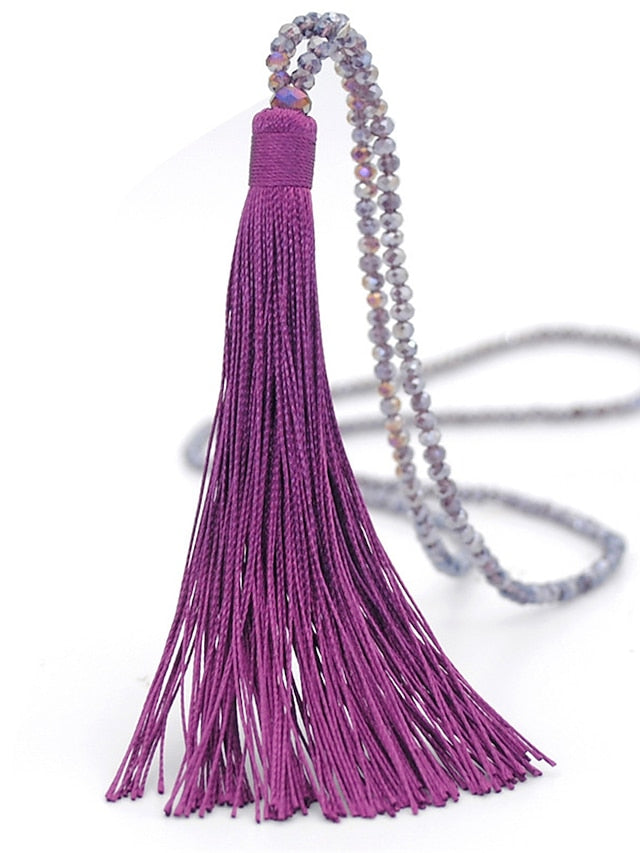 1pc Pendant Necklace Necklace For Glass Long Spike / Y Necklace / Long Necklace for Women