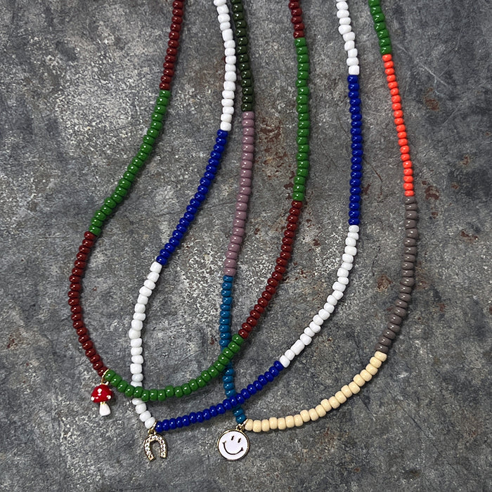 Novelty Charm Beaded Necklace