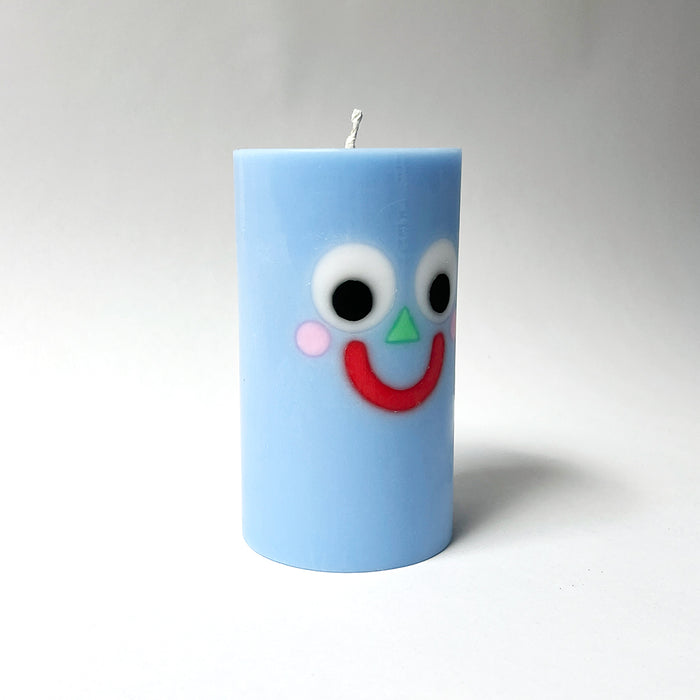 Novelty Happy Candle Blue