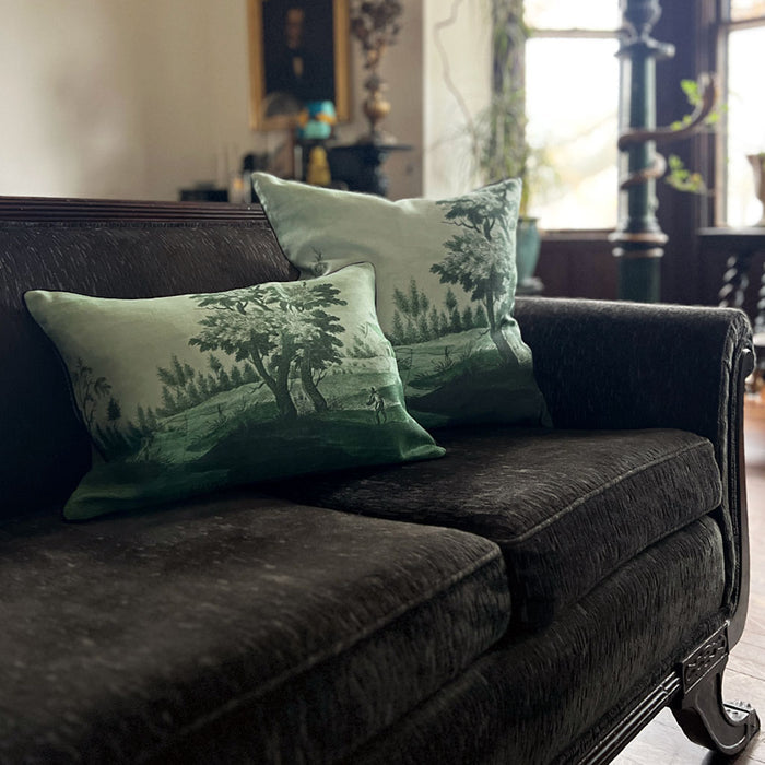 PATCH NYC Italian Landscape Emerald Decorative Pillows