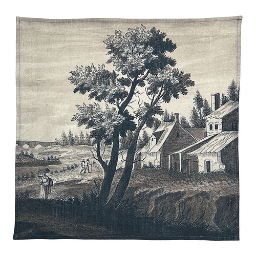 PATCH NYC Italian Landscape Sepia Linen Napkins (Set of 4)