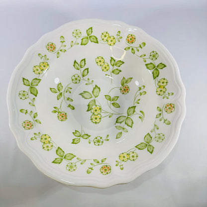 Petite Flora Ironstone 4009 9 inch Round Vegetable Serving Bowl