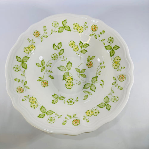 Petite Flora Ironstone 4009 9 inch Round Vegetable Serving Bowl