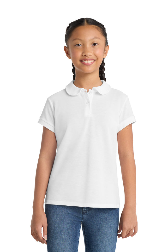 Port Authority® Girls Silk Touch™ Peter Pan Collar Polo. YG503