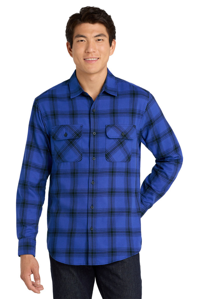 Port Authority® Plaid Flannel Shirt. W668