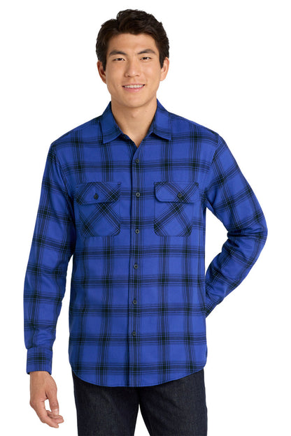 Port Authority® Plaid Flannel Shirt. W668