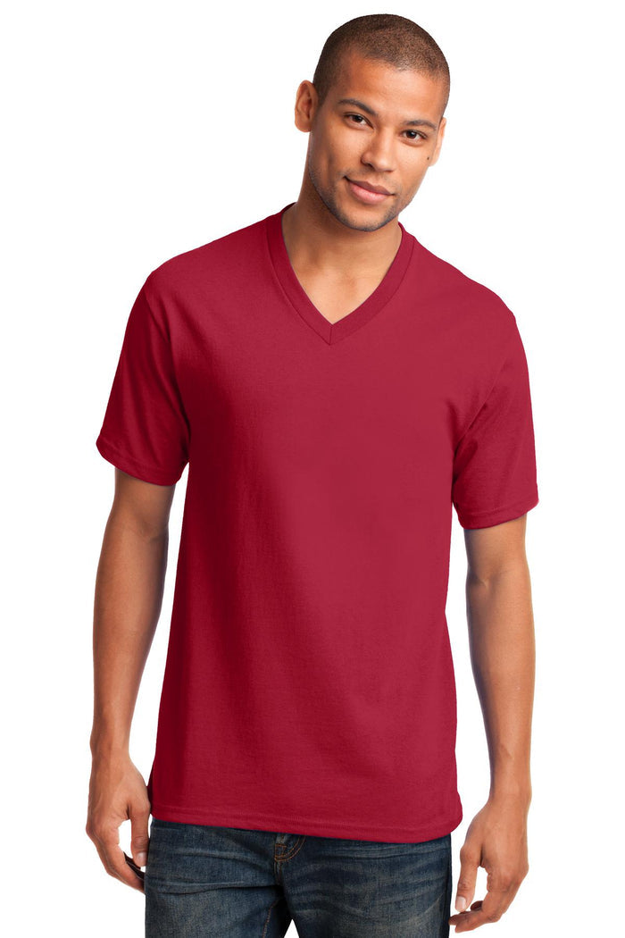 Port & Co™ Core Cotton V-Neck Tee. PC54V